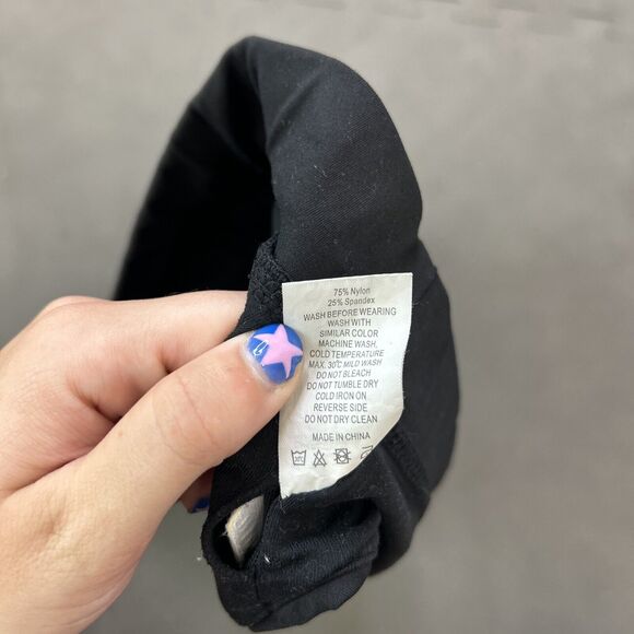 ZYIA ActiveBlack Adjustable Mesh Sports Bra Size Medium FS Benefits Charity - Picture 9 of 10